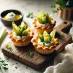 Cestinhos de Alho Francês e Queijo de Cabra
