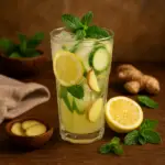 Limonada de Gengibre e Hortelã da Máquina Refrescada