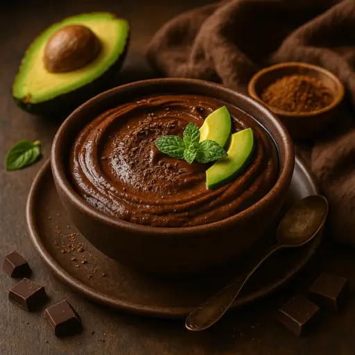 Mousse de Chocolate e Abacate