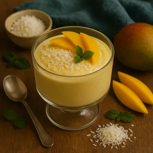Mousse de Manga e Côco da Máquina Tropical