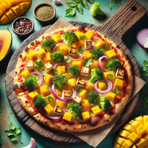 Pizza de Base de Couve-Flor com Toppings Exóticos