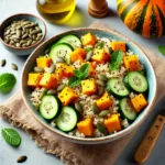 Salada de Quinoa com Abóbora Assada