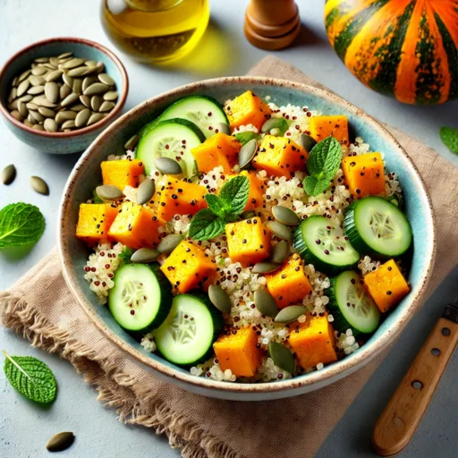 Salada de Quinoa com Abóbora Assada
