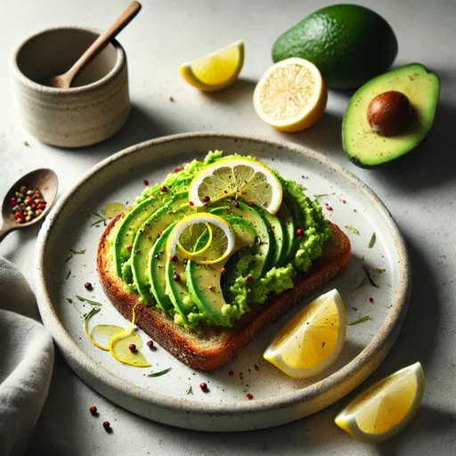 Tosta de Abacate com Limão e Pimenta Rosa