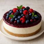 Cheesecake de Frutos Silvestres sem Forno