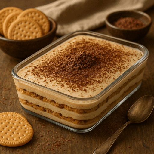 Pavê de Bolacha Maria com Café