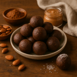 Bolinhas Energéticas de Cacau e Amêndoa