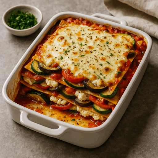 Lasanha de Legumes Assados com Ricotta