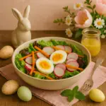 Salada Pascal com Ovos, Alface e Vinagrete de Mel