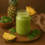 Smoothie Verde de Abacaxi e Espinafre