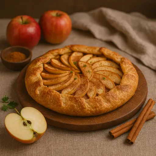Tarte Rústica de Maçã e Canela