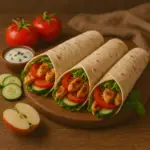 Wraps de Frango com Iogurte e Hortelã