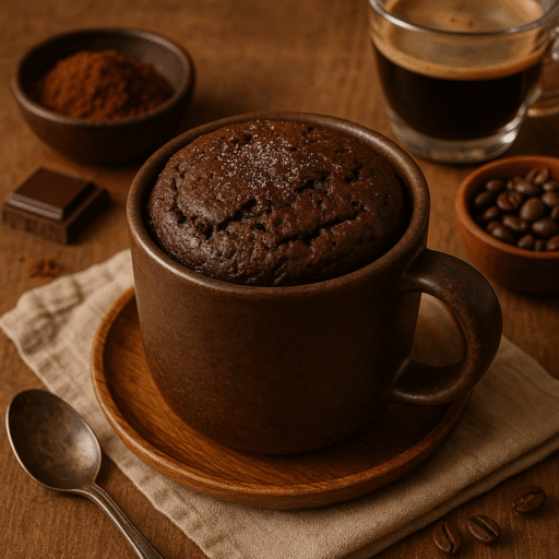 Bolo de Caneca de Cacau e Café