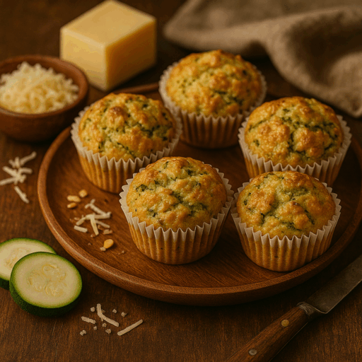 Muffins Salgados de Curgete e Queijo