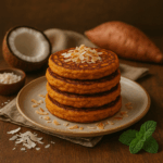 Panquecas de Batata-doce e Coco
