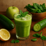 Smoothie Verde Refrescante de Pepino e Hortelã