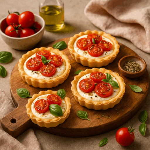 Tarteletes de Ricotta com Tomate Cherry