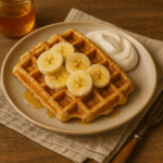 Waffles de Aveia e Banana