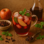Chá Frio de Hibisco com Maçã e Hortelã