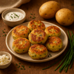 Mini Bolinhos de Batata com Requeijão e Cebolinho