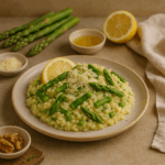 Risoto de Espargos com Limão e Parmesão