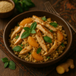 Couscous Marroquino com Frango e Damasco