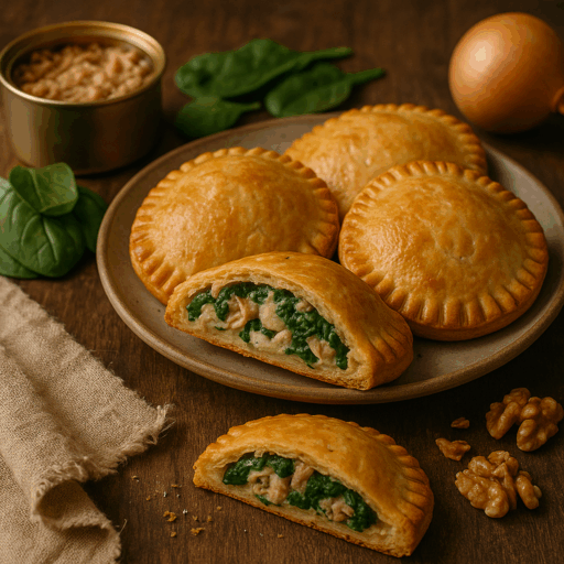 Empadas de Atum e Espinafres