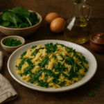 Bacalhau à Brás com Espinafres
