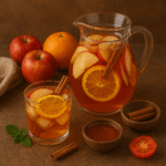 Chá Frio de Maçã com Canela e Laranja