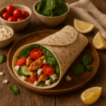 Wrap de Frango Mediterrânico